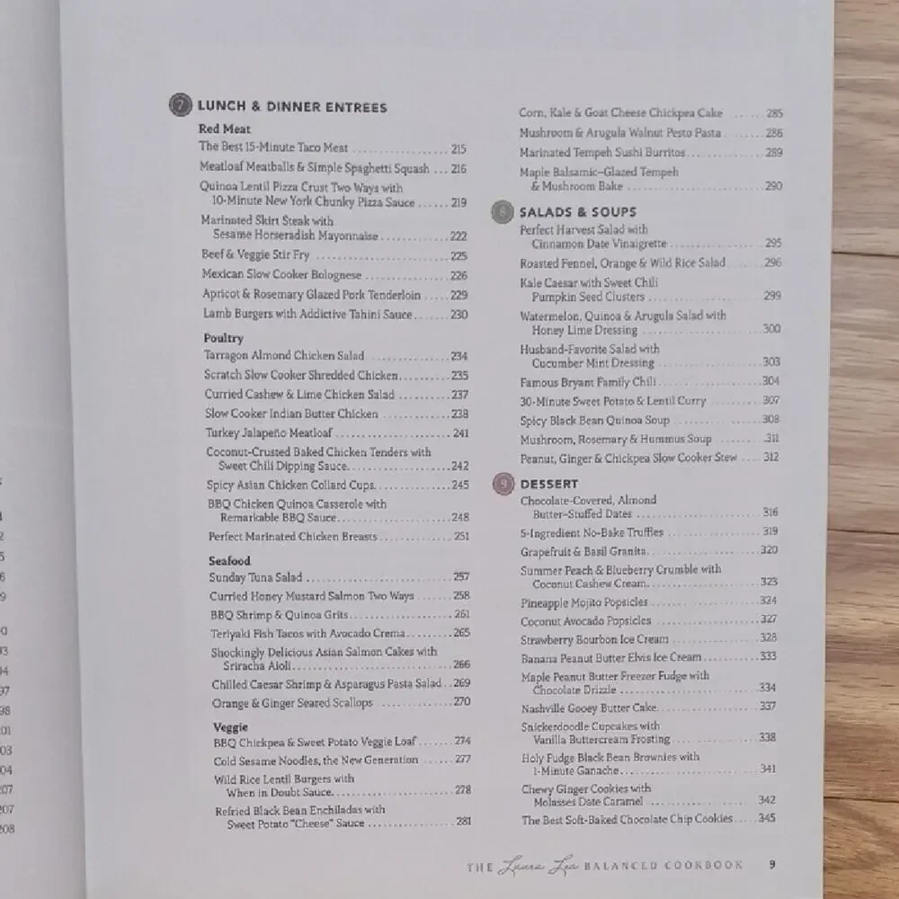 The Laura Lea Balanced Cookbook 120 Everyday Recipes Hardcover NWT